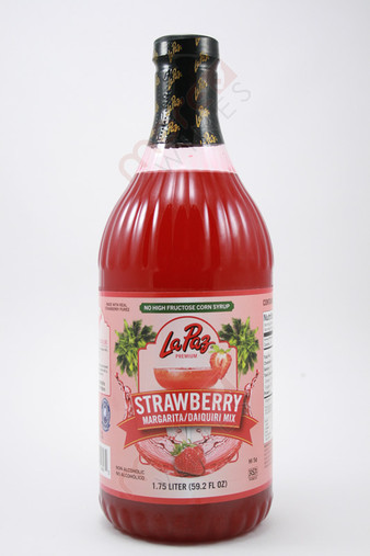 La Paz Strawberry Margarita Mix 1.75L