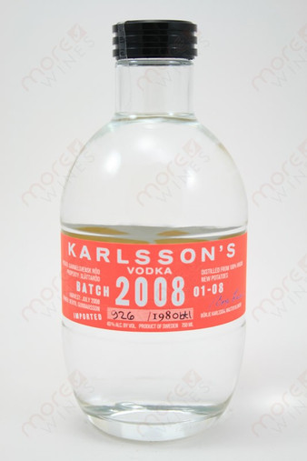 Karlsson's 2008 Batch Vodka 750ml
