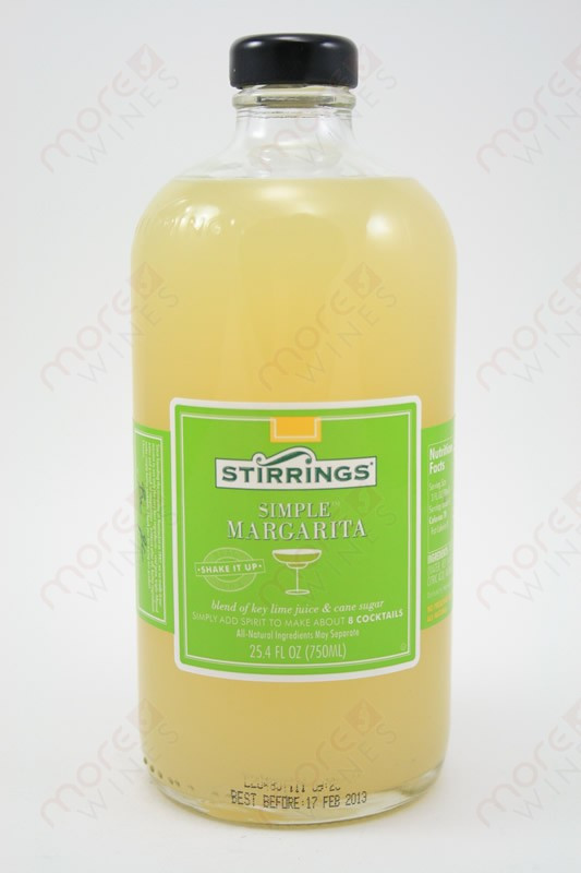 Stirrings Simple Margarita Mix 750ml MoreWines