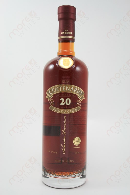 Ron Old - 750ml Seleccion Premium Rum Centenario MoreWines Anos Year 20