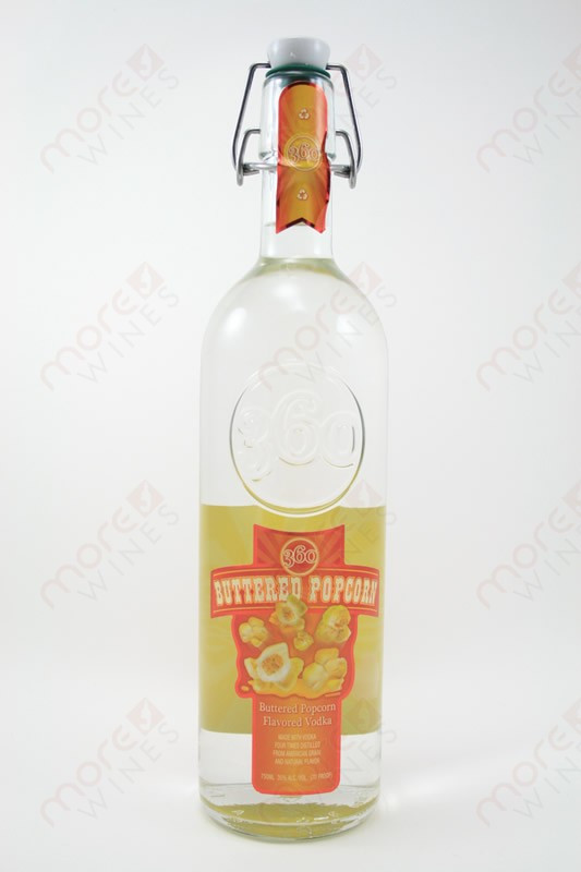 360 Buttered Popcorn Vodka 750ml MoreWines