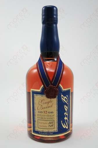 Ezra Brooks Single Barrel 12 years old Straight Bourbon Whiskey 750ml