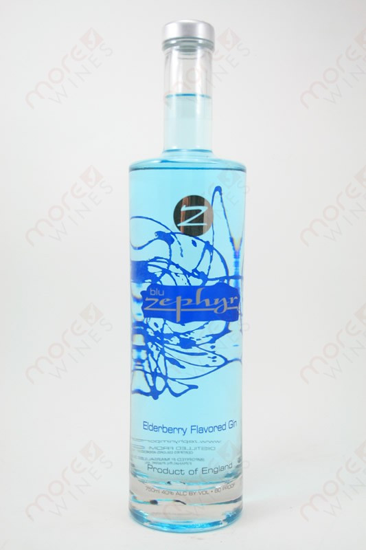 Blu Zephyr Elderberry Flavored Gin 750ml - MoreWines