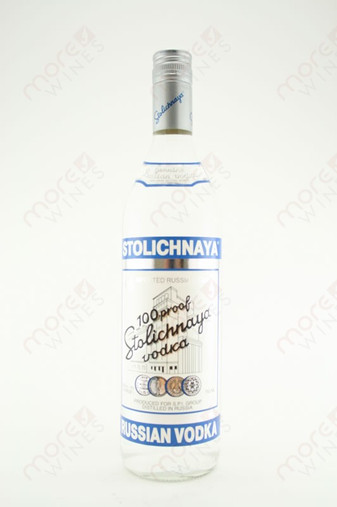 100 Proof Stolichnaya Vodka 750 ml