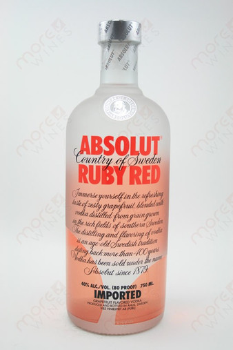 Absolut Ruby Red Vodka 750ml
