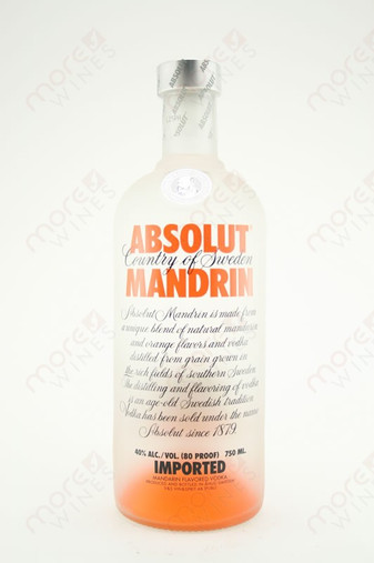 Absolut Mandrin Vodka 750ml