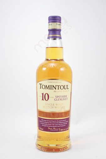 Tomintoul Speyside Glenviet Single Malt Scotch Whisky 10 Year Old
