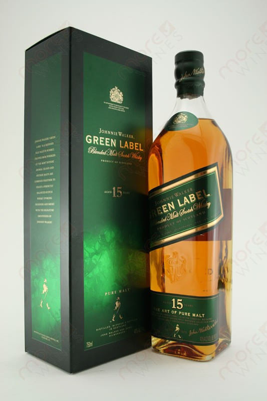 Johnnie Walker Green Label Blended Malt Scotch Whisky 750ml - MoreWines