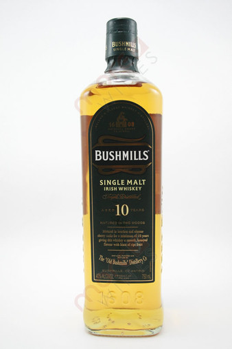 Bushmills Malt Single Malt Irish Whiskey 10 years old 750ml