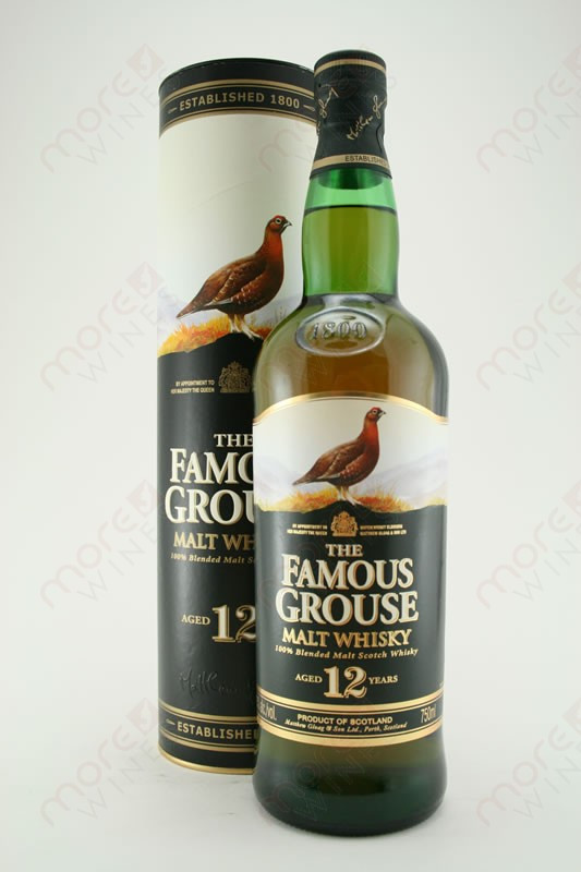 The Famous Grouse Malt WhiskeyAged 12 years 750ml - MoreWines
