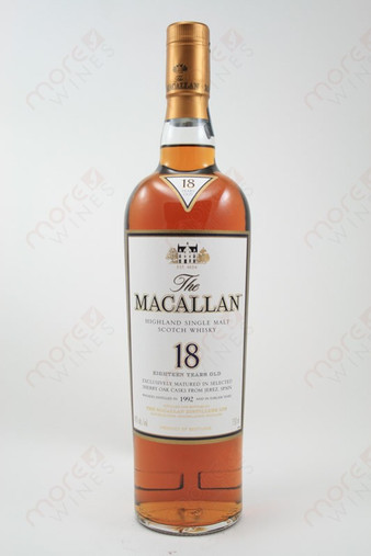 The Macallan 18 Year Single Malt Highland Scotch Whisky 750ml
