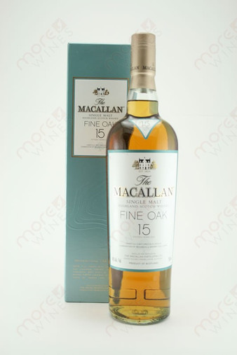 The Macallan Fine Oak 15 year Single Malt Highland Scotch Whiskey 750ml