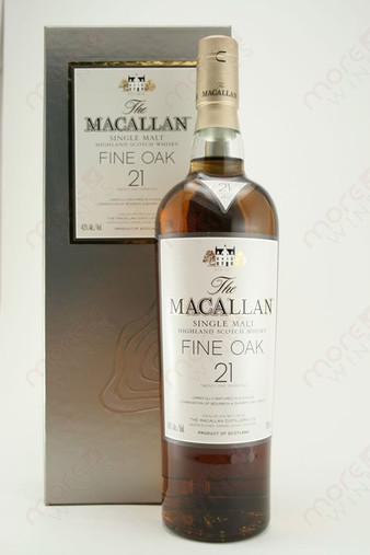 The Macallan Fine Oak 21 year Single Malt Highland Scotch Whiskey