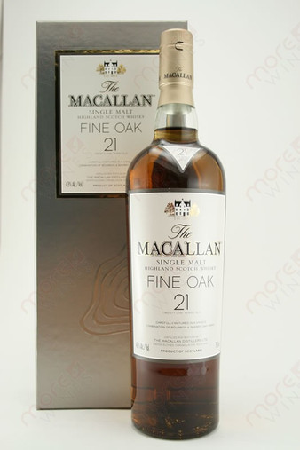 The Macallan Fine Oak 21 year Single Malt Highland Scotch Whiskey 750ml