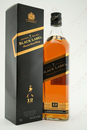 Johnnie Walker Black Label Blended Scotch Whisky 750ml - MoreWines