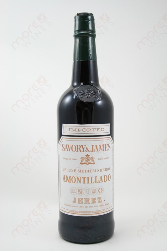 Savory & James Amontillado Medium Sherry Jerez 750ml - MoreWines