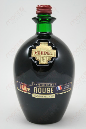 Medinet Rouge Semi-Dry Red Wine 1L