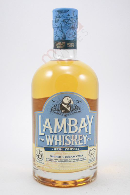 Lambay Whiskey Small Batch Blend Irish Whiskey Finished in Cognac Casks