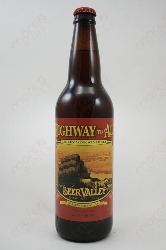 Beer Valley Highway to Ale Barleywine Style Ale 22fl oz MoreWines