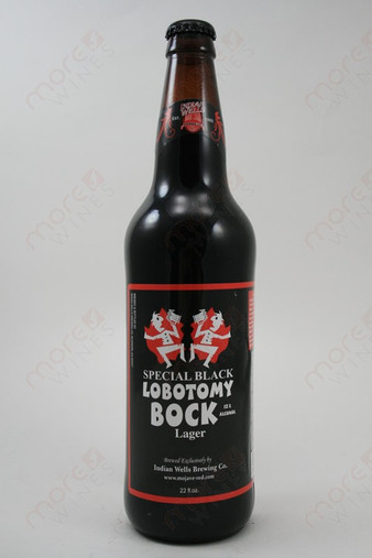 Indian Wells Brewing Special Black Lobotomy Bock Lager 22fl oz