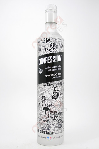 Confession Organic Vodka Crystal Clear 750ml