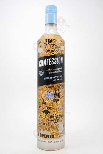 Confession Organic Blueberry Bold Vodka 750ml