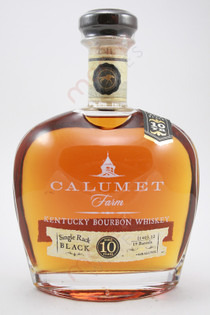 Calumet Farm Single Rack Black 10 Year Old Kentucky Bourbon Whiskey 750ml 