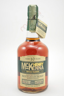  Henry McKenna 10 Year Old Single Barrel Whiskey 750ml