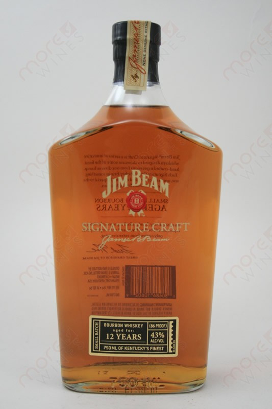 Jim Beam Signature Craft 12 Year Small Batch Bourbon Whiskey 750ml