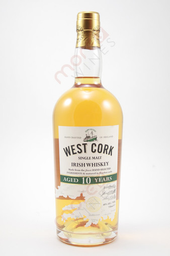 West Cork 10 Year Single Malt Irish Whiskey 750ml - MoreWines