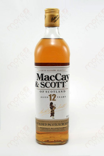 MacCay & Scott 12 Year Old whiskey 750ml
