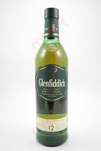 Glenfiddich 12 Year Old Whiskey 750ml