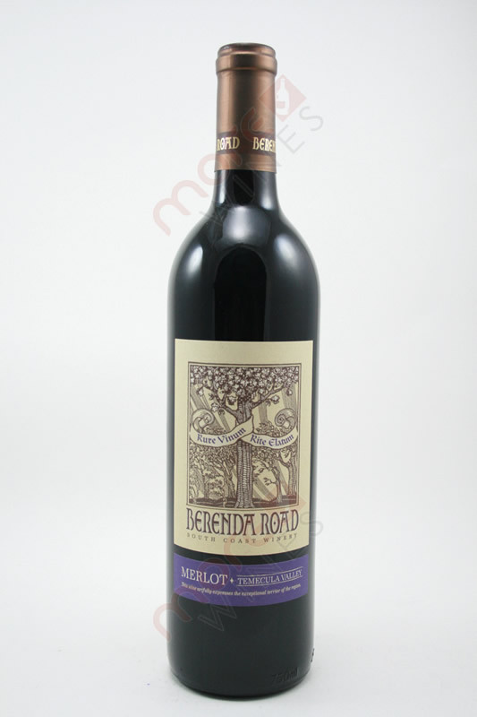 Berenda Road South Coast Merlot 750ml - MoreWines