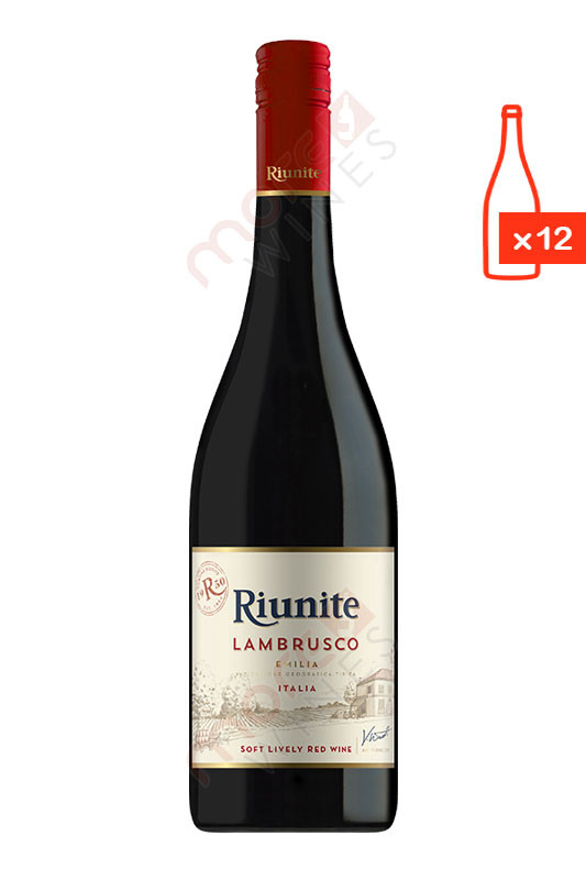 Riunite Lambrusco 750ml (Case of 12) FREE SHIPPING 6.99/Bottle MoreWines