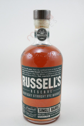 Wild Turkey Russell's Reserve Single Barrel Kentucky Straight Rye Whiskey 750ml