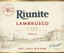 Riunite Lambrusco Label