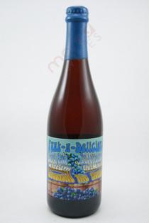 Oceanside Ale Works Funk-n-Delicious Barrel Aged Pajottenland Blueberry Style Bleuet 750ml 