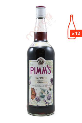 Pimm's Blackberry & Elderflower Liqueur 750ml (Case of 12) FREE SHIP $13.99/Bottle *Closeout*