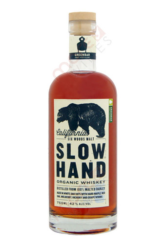 Greenbar SLOW HAND Six Woods Cask Strength Organic Whiskey 750ml