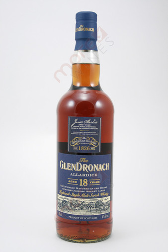 Glendronach Allardice 18 Year Old Single Malt Scotch Whisky 750ml