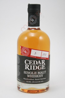Cedar Ridge Single Malt Whiskey 750ml