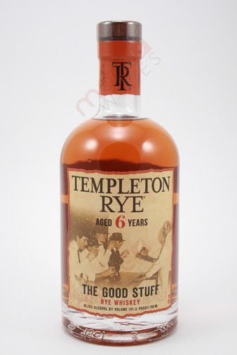 Templeton Rye The Good Stuff 6 Year Old Rye Whiskey 750ml