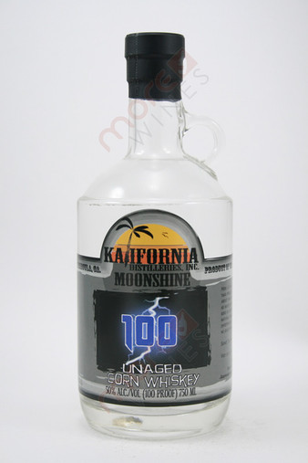 Kalifornia 100 Unaged Corn Whiskey Moonshine 750ml