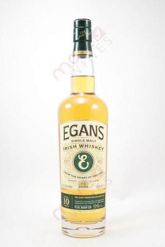 Egan's 10 Year Old Single Malt Irish Whiskey 750ml 