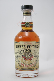 Three Fingers High 12 Year Old Sherry Finished Canadian Whiskey 750ml