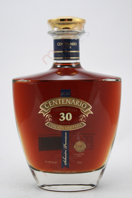 Ron Centenario Edicion Limitada Sistema Solera 30 Year Old Rum 750ml -  MoreWines
