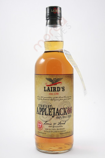Laird's Straight Applejack 86 Proof Apple Brandy 750ml