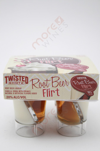 Twisted Shotz Root Beer Flirt Liqueur 4 x 25ml