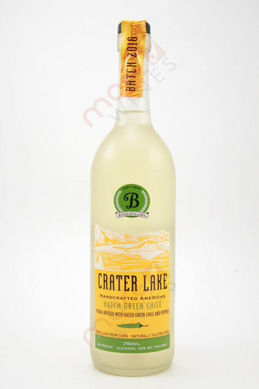 Crater Lake Hatch Green Chile Vodka 750ml - MoreWines