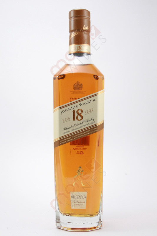 Johnnie Walker Aged 18 Years Blended Scotch Whiskey 750ml MoreWines